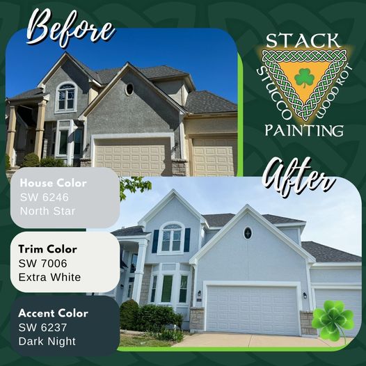 Stack Painting Before and After Photo