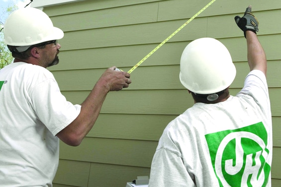 James Hardie siding installation