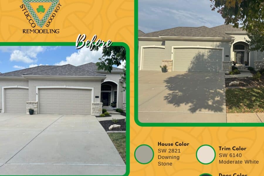 Exterior painting in Lenexa, KS by Stack Painting — project for Bob H.