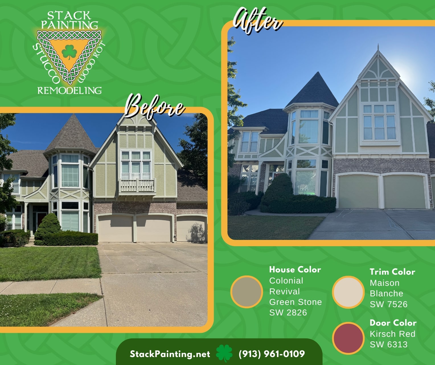 Exterior painting in Kansas City, MO by Stack Painting — project for Carmen E.