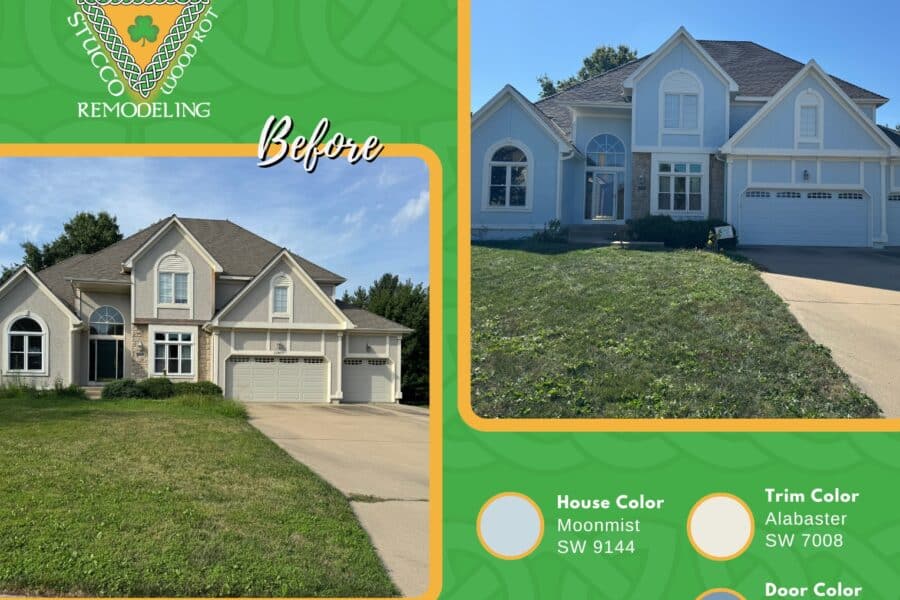 Exterior painting in Overland Park, KS by Stack Painting — project for Grace S.